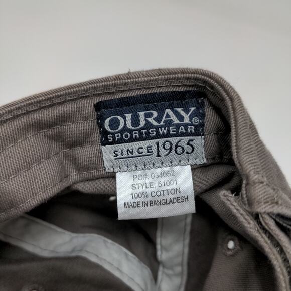 Yellowstone Aerial Adventures Strapback Hat Brown Embroidered Logo Zip Line - Picture 10 of 10